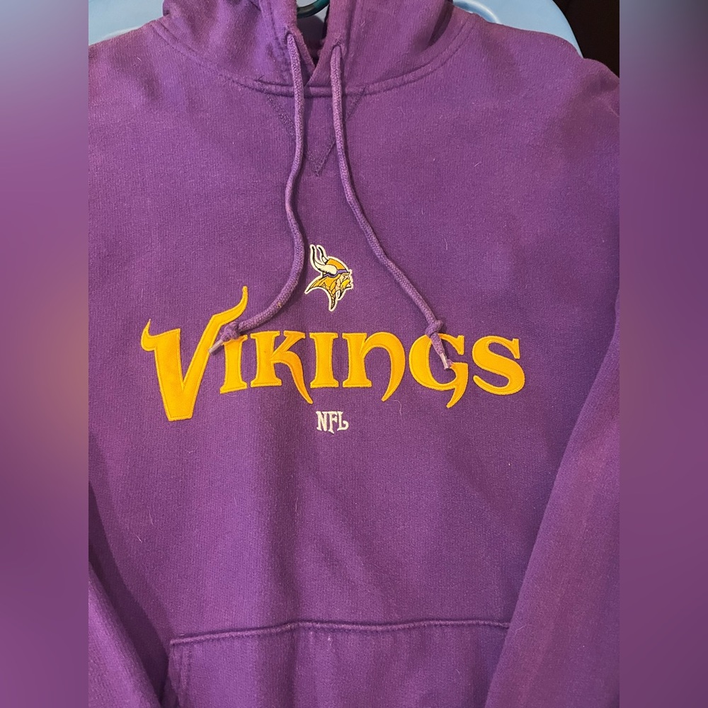 Minnesota Vikings NFL Vintage Pullover Sweatshirt - Picture 2 of 3